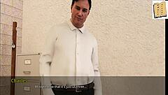 Katie teases with her big tits and mature ass in 3D cartoon