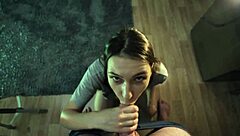 Yo, stepsis craves giving a messy blowjob on camera, so hot! 😜