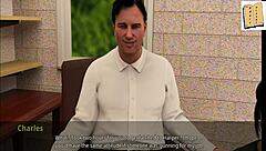 Katie teases with her big tits and mature ass in 3D cartoon