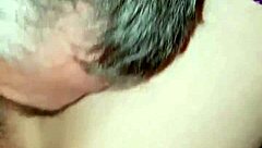 In this POV tale, a mature man licks his young 18+ girlfriend's pussy passionately