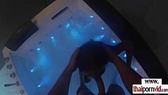 Asian Teen 18+ Gives Boyfriend Sexy Footjob