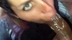 Blonde Girlfriend Deepthroats Cock All Day Long