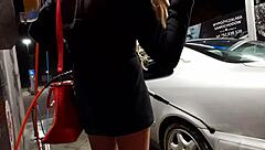 Car Wash Adventure in Public Outdoor Setting