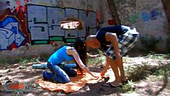 OMG, Sabrina Deep is the queen of deep throat with sloppy gagging action! 😲