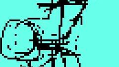 Pixel art doll performing oral sex passionately