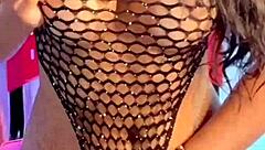 Delicious Seated Lesbian Pussy Masturbation With Cum In Mouth