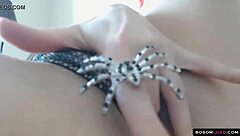 Watch Sexy Witch Finger Her Dripping Pussy in Lingerie!