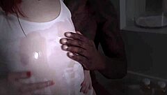 Black Guy Stretches Alexa Nova's Tight Pussy with Monster Cock