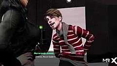 In Fashion Business, girlfriend helps friend with man in 3D anime hentai