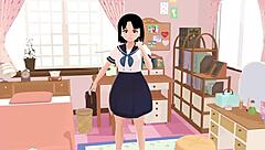 【Mia】 Anime School Girl Gravure In Her Rooms 【A Sailor School Uniform】