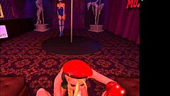 Cammy white rides cock in virtual reality game cosplay with crazy reality fight costumes bunny