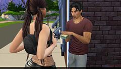 Young girl tricked into blowing a stranger for cash, then rough outdoor sex