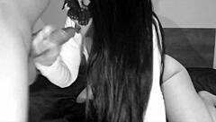 Vizooo69 Feels Intense Pleasure Fucking Herself With Huge Dildo And Sucking