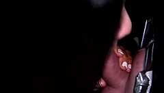 wow, this young college girl in a real gloryhole! suck it!