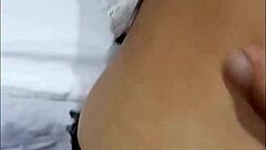 Feeling the passion as the teen maid gets bent over in doggystyle on the bed.