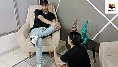 My hermanastra begged me to teach her how to fuck. I gave her a hard pounding!