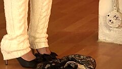 Sexy Ivy Black Performs Striptease With Clothes Ripped