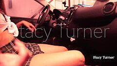 3 18yo asian teen orgasms inside the car in public parking lot