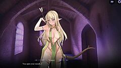 Wait, is this massive tits queen ready for our wild 3D hentai game outfit challenge with huge boobs bouncing everywhere