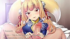 Juego de tiempo de eyaculación con chica zorro en todas las escenas de sexo hentai