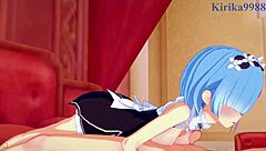 have you watched rem, ram, and subaru natsuki in this intense creampie hentai sex scene