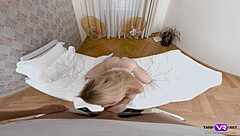 tmwvrnet com - rebecca black chooses between make-up brush or real dick in reality scene