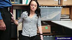 Kylie Martin, the thief, gets nailed by the LP officer!