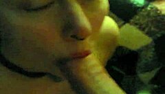 my slavegirl feels so aroused getting an intense facial cumshot in our bdsm session