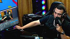 Martina Oliveira Gets Horny Watching Ruan's Big Cock in Public Interview.