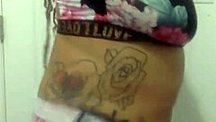 Big Tit Ebony Milf Dances in Bathroom! Watch Her Moves Shake the Room!