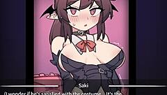 Súcubo corporativa se mete dedos jugosos en el juego parte 2