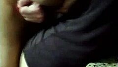 eating the young guy's pussy while forcing her and holding her arms like a little slut enjoys