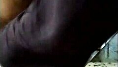 eating the young guy's pussy while forcing her and holding her arms like a little slut enjoys