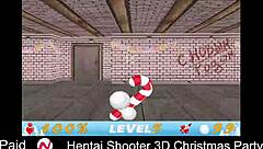 Hentai Shooter Unleashes Big Tits At Christmas Party Monster Fuck