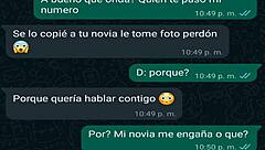 Latina Teen Prostitute Vero Sends Message To Boyfriend