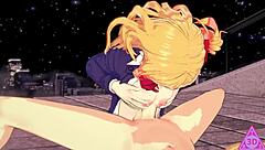 Hoshino Ruby Hentai Unleashes Wild Blowjob in Uncensored Action