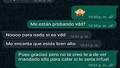 Latina Teen Prostitute Vero Sends Message To Boyfriend