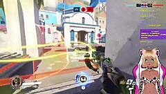 Vtuber Lewdneko Gets Spanked Playing Overwatch Part 1