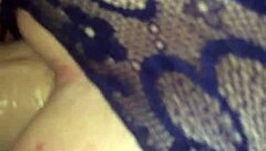 this amateur couple is fucking with huge toys at home