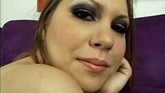 Teasing Blonde Sucks Big Cock Deep