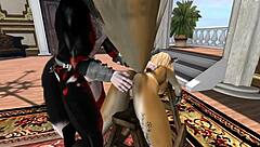 我完全沉迷于这个奇怪的毛茸茸Yiff巨大鸡巴