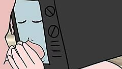 tv woman sucks cameraman cock while he sucks her pussy in the toilet