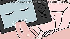 tv woman sucks cameraman cock while he sucks her pussy in the toilet