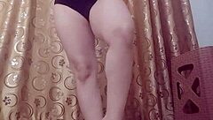 i give a private dance with my big tits and shaved pussy.