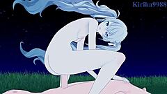 Hatsune miku and megurine luka having intense sex in project sekai