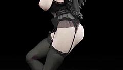 弱音裸舞抖音风mmd纯舞，3d成人动漫