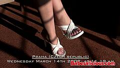 Bolehkah babe ini tangani dildo hitam besar dalam dubur?