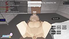 Robloxポルノでオッパイとアナル各種体位でハメまくり