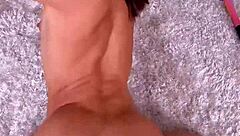 Caught Draining Cum on Phone by Creepy Pa