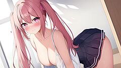 AI ANIME GARL2 GETS INTO SOME HENTAI FUN WITH HER ANIME BUDDIES